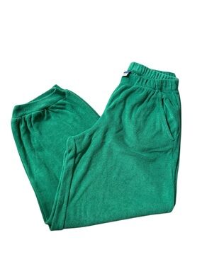 Old Navy Womens Towel Terry Pant Size XS Kelly Green Beach Vacation Swim